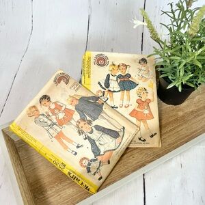 Vintage McCalls Raggedy Ann Patterns girls Dresses